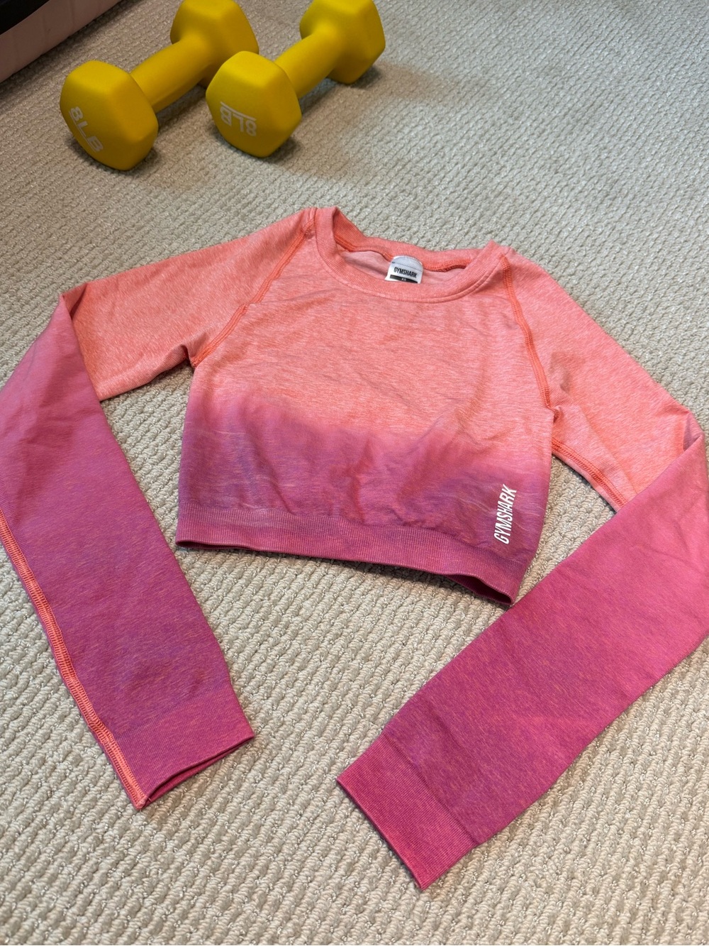 Gymshark Ombre Cropped Long Sleeve XS